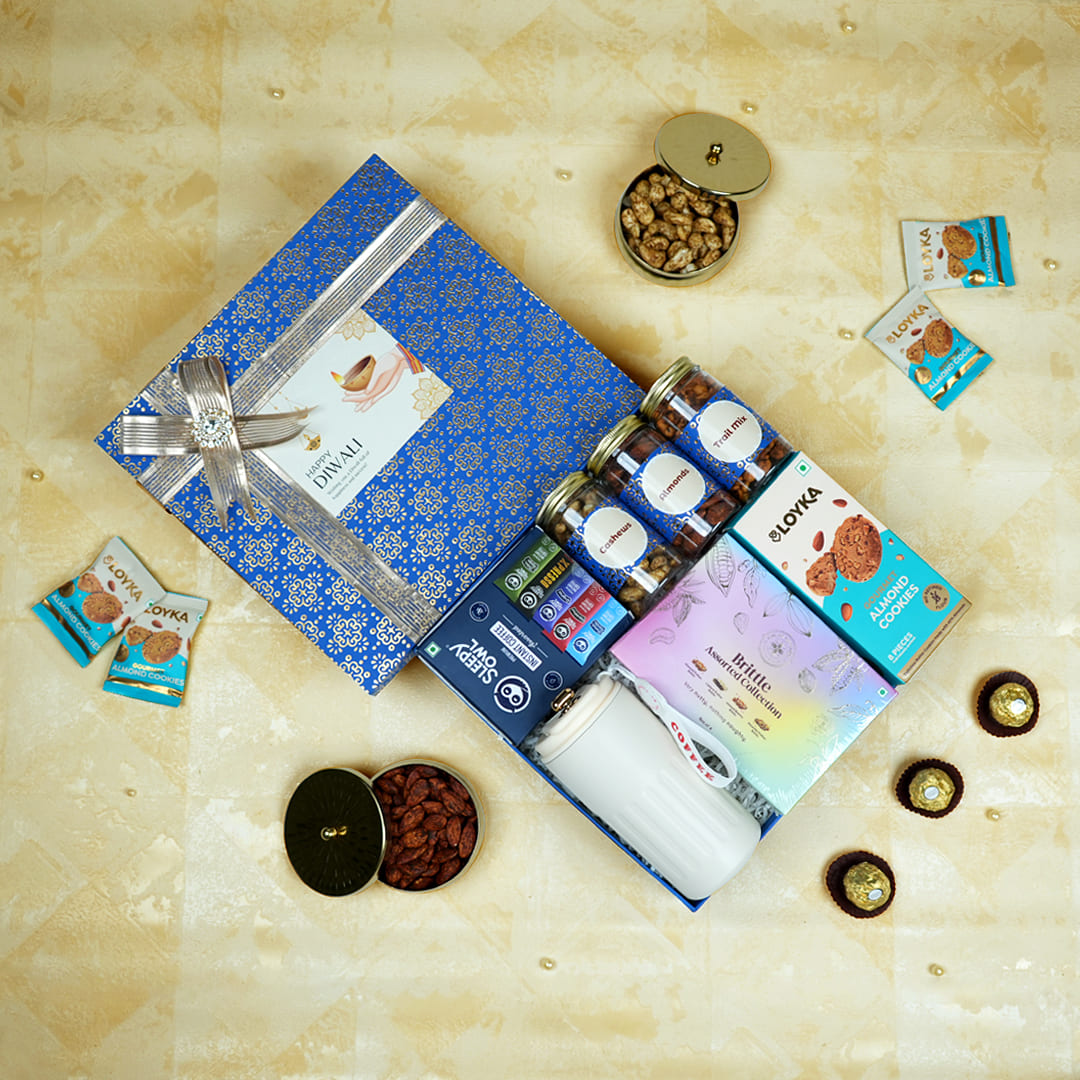 Premium Diwali Gifts for Office Staff - Smart Tumbler & Treats